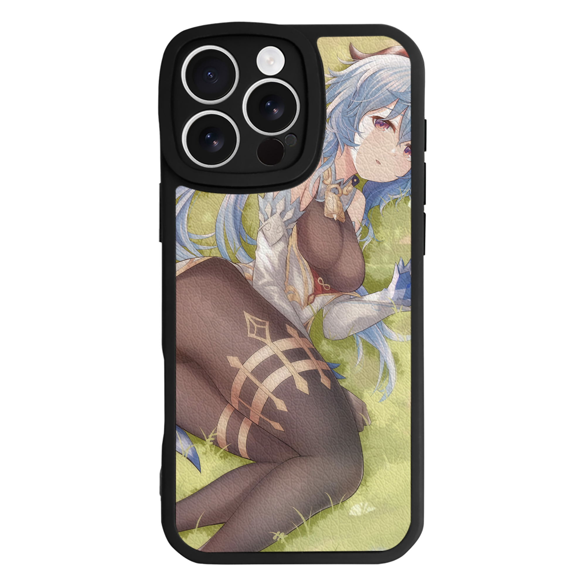 げんし神 genshin 【iPhone 16シリーズ対応】シリコンスマホケース（レザー調） 材質：シリコン
